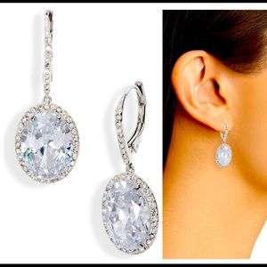Oval drop earrings. Just stunning. NWOT. Box is original.